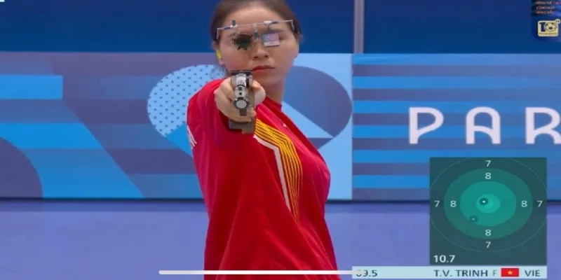 Thu Vinh dừng chân top 4 chung kết 10m súng bắn hơi nữ